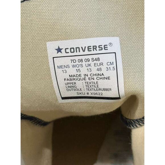 Converse Chuck Taylor All Star High Top Navy Canvas Shoes – Men’s Size 13 - Picture 3 of 7